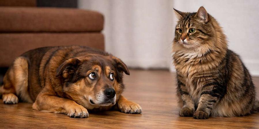 ¿Cómo ayudar a un perro miedoso a interactuar con otras mascotas?