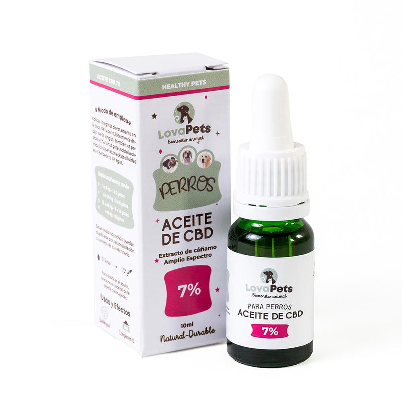 Aceite de CBD al 7 % diseñado para perros